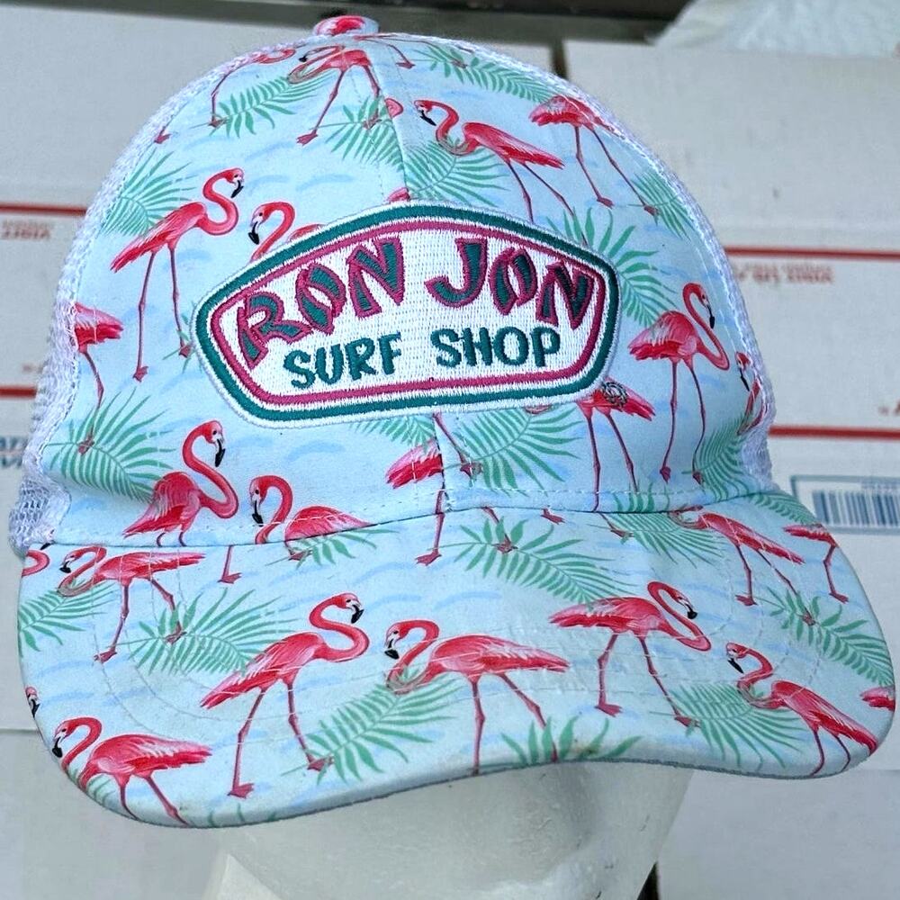 Blue Ron Jon Surf Shop Flamingo Hat